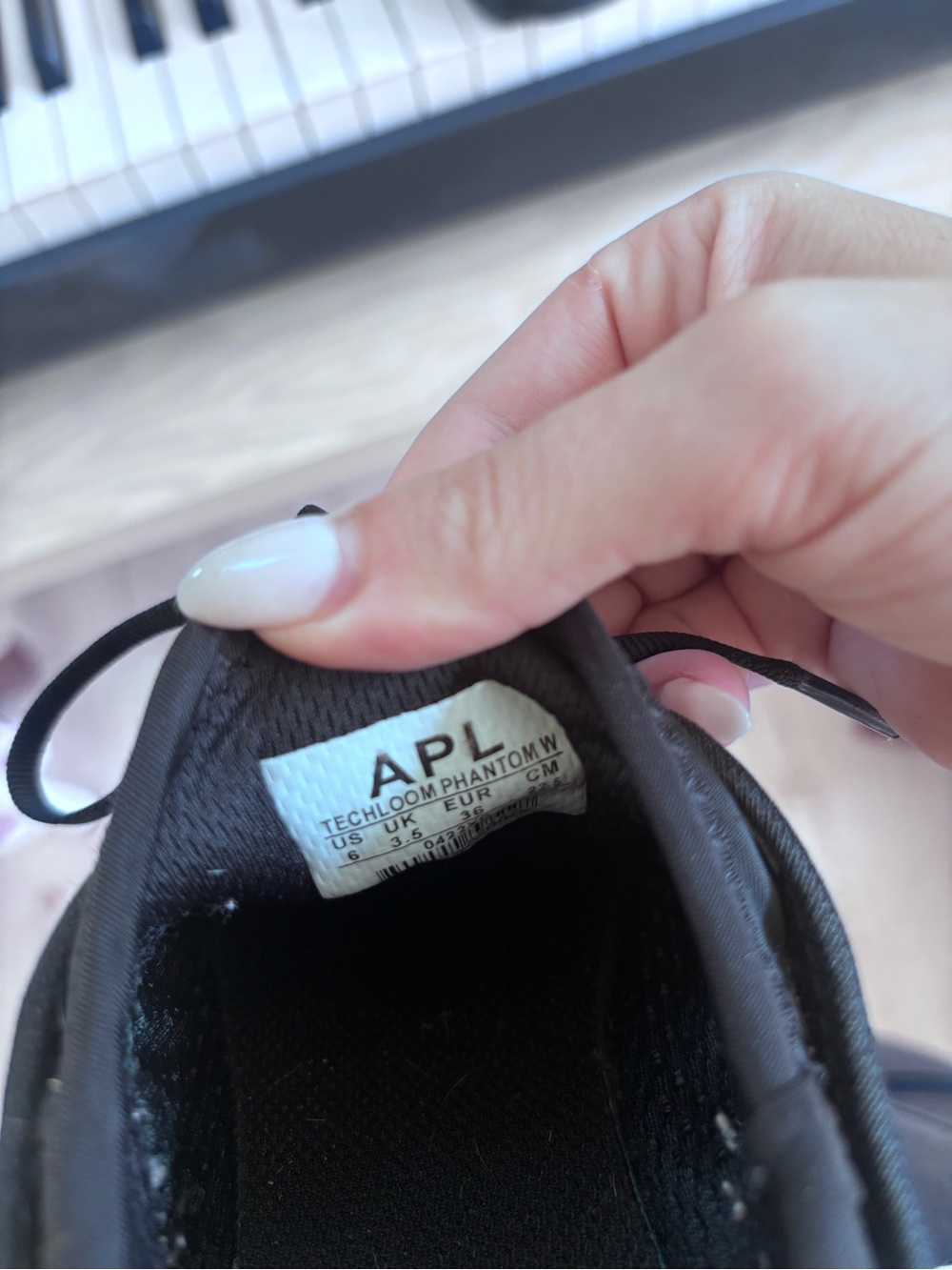 APL techloom phantom Black Sneakers with Lime Logo - Picture 6 of 7